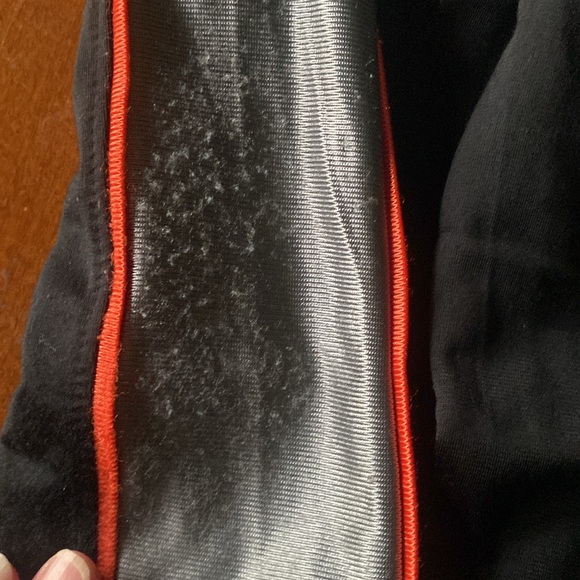 Reebok tricot pants size S (8) boys. Black white and orange/grey. - Picture 11 of 16